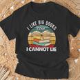 I Like Big Books Librarian Reading Teacher Book Lover T-Shirt Gifts for Old Men