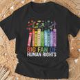 Book Flower Big Fan Of Human Rights Protest Feminist Quote T-Shirt Gifts for Old Men