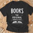 Books The Original Handheld Device Book Reading T-Shirt Gifts for Old Men Books The Original Handheld Device Book Reading T-Shirt Gifts for Old Men