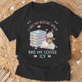 I Like My Books Spicy And My Coffee ICY Shirt Bookworm T-Shirt Gifts for Old Men