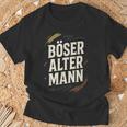 Böser Alter Mann Böser Humorchwarzer Humor T-Shirt Geschenke für alte Männer