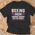 Boxeo Mum Boxeo Guantes Boxeo Boxeo Camiseta unisex Regalos para ancianos