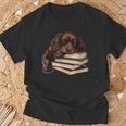 Boykin Spaniel Books Dog Breed Graphic T-Shirt Gifts for Old Men