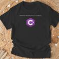 C コーディングプログラミングコードデベロッパー テックデベロッパー プログラマー Tシャツ 高齢者への贈り物