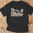 The Catfather 面白い猫 お父さん 父の日 ビンテージ 猫 父親 Tシャツ 高齢者への贈り物