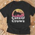 Cats And Crows メンズ レディース ボーイズ ガールズ カラス Tシャツ 高齢者への贈り物