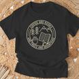 Coffee & Books & Trees & Mountains T-Shirt Gifts for Old Men