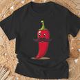 Cool Aussehendes Chili Mitchnurrbart Für Bartpfeffer-Liebhaber T-Shirt Geschenke für alte Männer