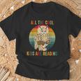 All The Cool Kids Are Reading Owl Glasses Book Retro Vintage T-Shirt Gifts for Old Men