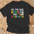 All The-Cool Kids Are Reading Teacher Book Lover Librarian T-Shirt Gifts for Old Men