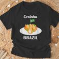 Coxinha 伝統的なブラジル料理 ブラジル国旗 Tシャツ 高齢者への贈り物