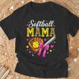 Cute Softball Mama Mother's Day Softball Mom Sports Player T-Shirt Gifts for Old Men