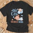 Cute We Can Bearly Wait For Gender Neutral ベビーシャワーパーティー Tシャツ 高齢者への贈り物