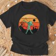 Dabbing Alien ハロウィン 面白い ダブ ダンス ポーズ トリック オア トリート Tシャツ 高齢者への贈り物