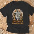 Dadicus Maximus Divertida Mitología Romana Día Del Padre Papá Broma Camiseta unisex Regalos para ancianos
