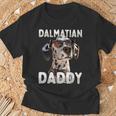 Dalmatian Daddy Cani Papà Festa Del Papà Dad Dalmata Maglietta Regalos para ancianos