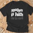 De Laoul 「Stakes Is High」 Tシャツ 高齢者への贈り物