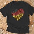 Deutschland Flagge Herz Aus Leidenschaft Für Deutschland T-Shirt Geschenke für alte Männer