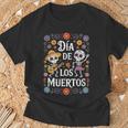 Dia De Los Muertos Calavera Day Dead Guitarequelette Dansante T-Shirt Cadeaux pour les vieillards