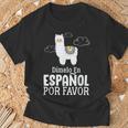 Dimelo En Espanol Por Favor 面白い スペイン語 Tシャツ 高齢者への贈り物