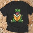Dino Read Book Shirt Dinosaurs Reading Rex Cute Tee T-Shirt Gifts for Old Men