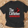 Divertente Festa Del Papà Gatto Papà Catfather Maglietta Regalos para ancianos