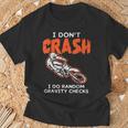 I Dont Crash ダートバイク 面白い モトクロス バイカー メンズ レディース キッズ Tシャツ 高齢者への贈り物