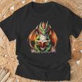 Dragon With Book T-Shirt Gifts for Old Men