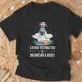 Easily Distracted By Dalmatian And Books Dog & Book Lover For Men Women Kids T-Shirt Gifts for Old Men
