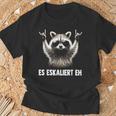 Es Eskaliert Eh Eskalation Waschbär Meme Racoon T-Shirt Geschenke für alte Männer