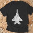 F-15 イーグルジェットファイター Tシャツ 高齢者への贈り物