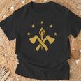 Fba マルーンフラッグ ファンデーション ブラック アメリカン Tシャツ 高齢者への贈り物