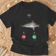 Fih Calling スペルミスフィッシュ 電話を受け入れる 魚 Tシャツ 高齢者への贈り物