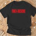 Fire And Rescue 消防士 コスチューム ユニフォーム Tシャツ 高齢者への贈り物