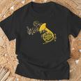 French Horn Music Lover ビッグバンド楽器 フレンチホーン Tシャツ 高齢者への贈り物