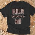 Fueled By Sarcasm Smut Romance Book Lover Sarcastic Women T-Shirt Gifts for Old Men