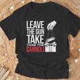 Leave The Gun Take The Cannoli メンズ レディース イタリア国旗 Tシャツ 高齢者への贈り物