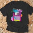 The Future Is Here フロッピーディスクディスクディスクレトロ80年代vaporwave Tシャツ 高齢者への贈り物