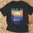 Galaxirginia Usa 山景色 サンセットスタイルデザイン Tシャツ 高齢者への贈り物