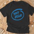 Geek Inside Eccentric Intellectual Tech Tシャツ 高齢者への贈り物