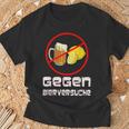 Gegen Bierversuche Bier Männer T-Shirt Geschenke für alte Männer