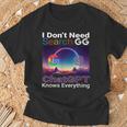 Googleを検索する必要はありません。Chatgptはすべてを知っています。 Tシャツ 高齢者への贈り物
