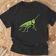 Grasshopper ミニマリストのバッタかわいい昆虫小さなバッタ Tシャツ 高齢者への贈り物