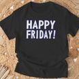 Happy Friday Tgif、週末のお祝い、仕事場。 Tシャツ 高齢者への贈り物