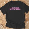 I Hate With Opinions Y2k ファニーフェミニスト ホットガールスレイ Tシャツ 高齢者への贈り物