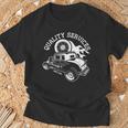 Hot Rodervice クラシック オールドアメリカンカー 自動車ガレージ Tシャツ 高齢者への贈り物