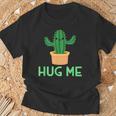 Hug Me 面白い サボテン ユーモア ギフト Tシャツ 高齢者への贈り物