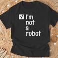 I'm Not A Robot Aiゲーマー Tシャツ 高齢者への贈り物