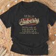 Ich Bin Ein Huberty Ich Höre Nicht AufWenn Ich Müde Bin Ich Höre Auf Huberty Name T-Shirt Geschenke für alte Männer