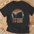 Ich HöR' Dich Nicht Ich Lese Reading Book Worm T-Shirt Gifts for Old Men
